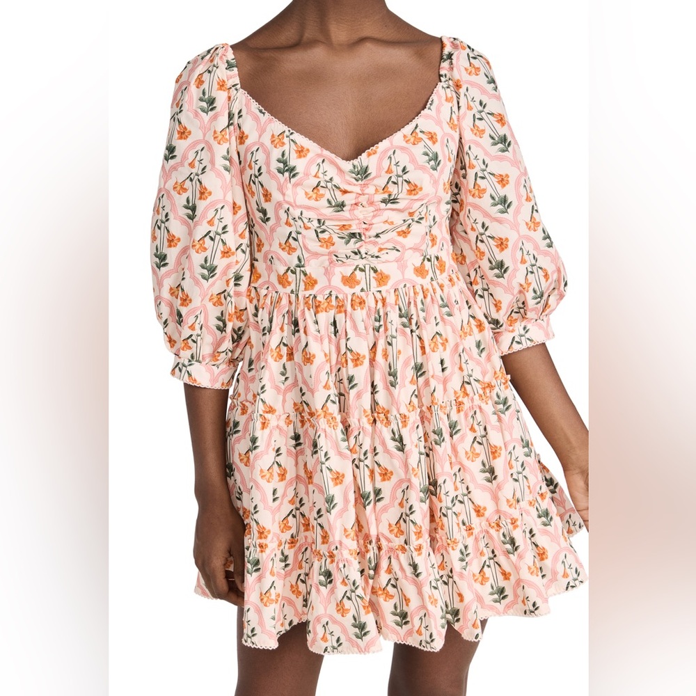 Agua by Agua Bendita Curandera Guanabana Botanico Rosa Mini Dress‎ Size Medium